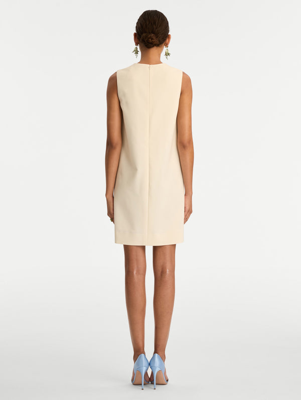 Oscar De La Renta Allium Wool Shift Dress