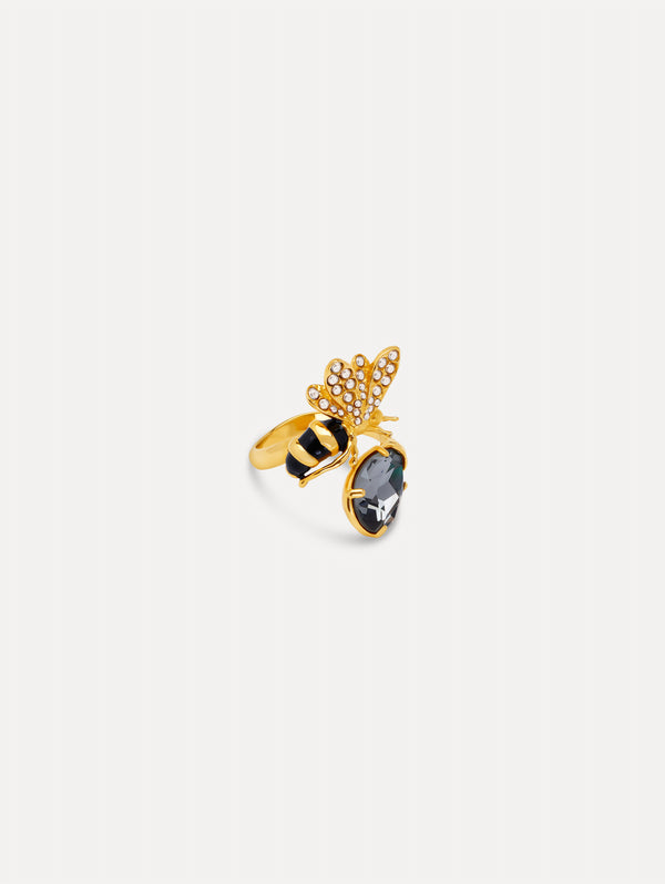 oscar de la renta Bee Crystal Ring