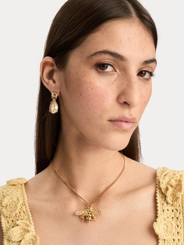 Oscar De La Renta Bee Pendant Necklace