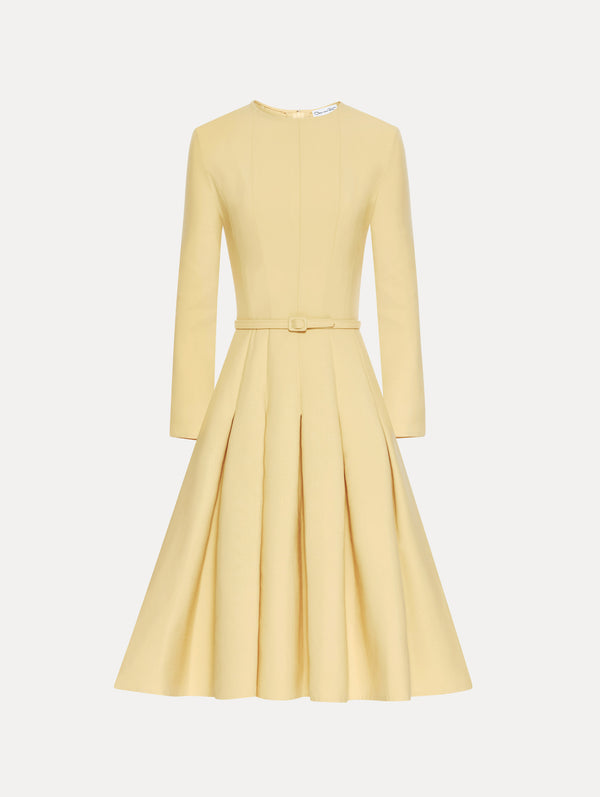 oscar de la renta Belt-Detailed Pleated Dress