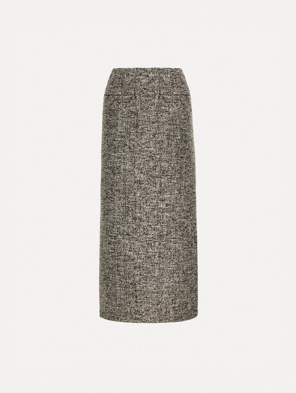 oscar de la renta Bouclé Jersey Tweed Pencil Skirt