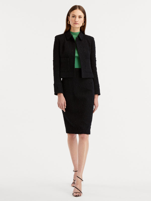 Oscar De La Renta Boucle Tweed Jacket