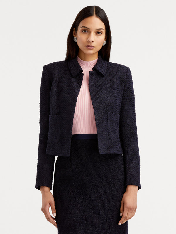 Oscar De La Renta Boucle Tweed Jacket