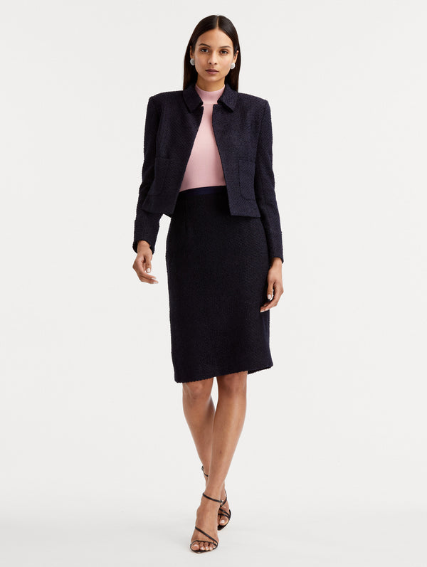 Oscar De La Renta Boucle Tweed Jacket