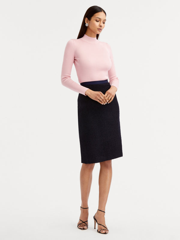 Oscar De La Renta Boucle Tweed Pencil Skirt