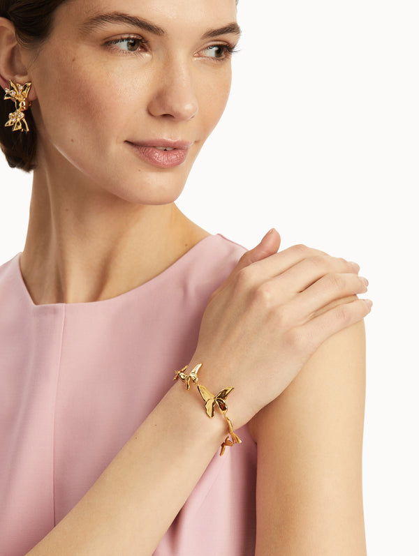 Oscar De La Renta Butterfly Bracelet