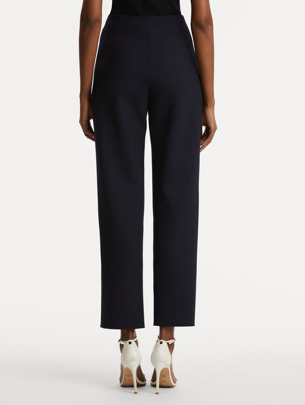 Oscar De La Renta Button-Detailed Wool Pant