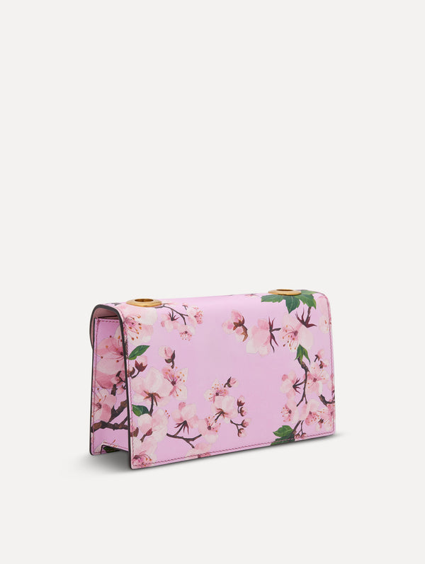 Oscar De La Renta Cherry Blossom Printed TRO Bag