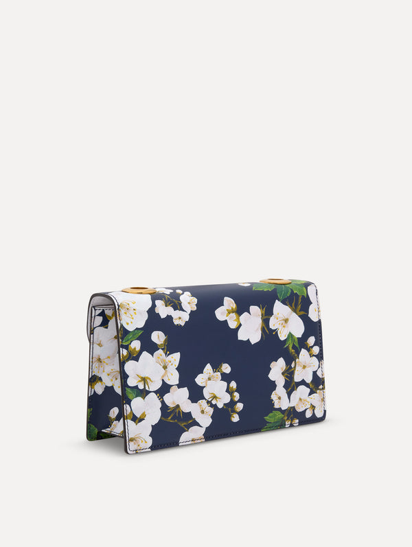 Oscar De La Renta Cherry Blossom Printed TRO Bag