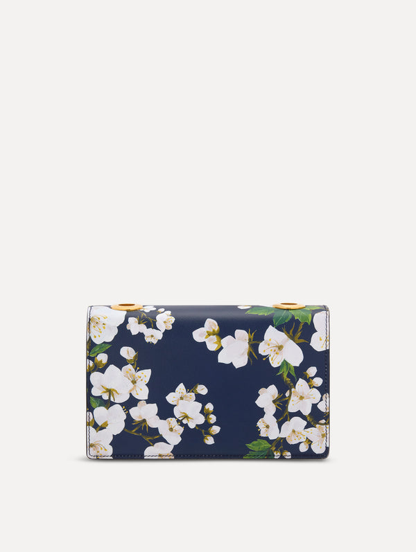 Oscar De La Renta Cherry Blossom Printed TRO Bag