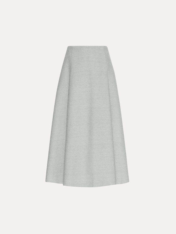 oscar de la renta Cotton-Wool Tweed Skirt