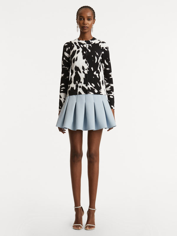 Oscar De La Renta Cowhide Printed Cardigan