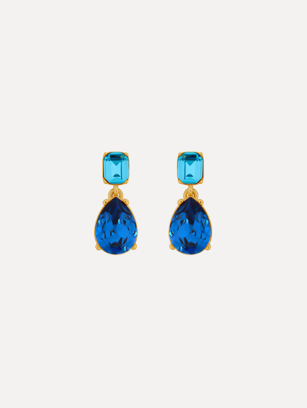 oscar de la renta Crystal Drop Earrings