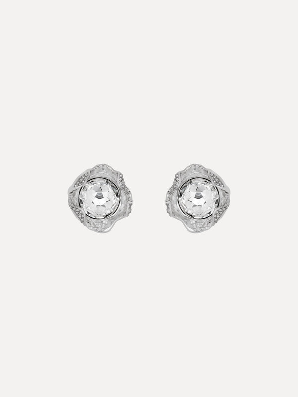 oscar de la renta Crystal Nest Earrings