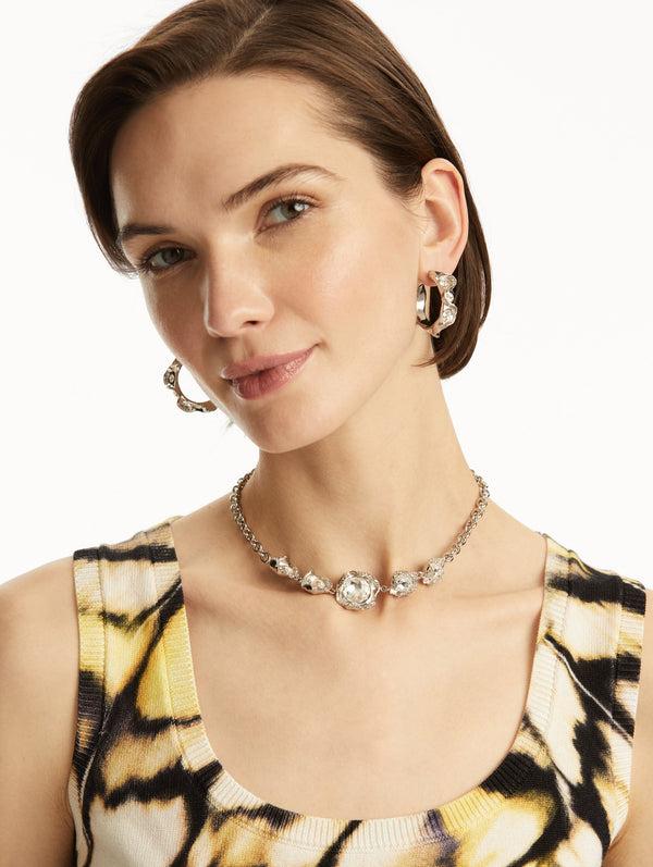 Oscar De La Renta Crystal Nest Necklace