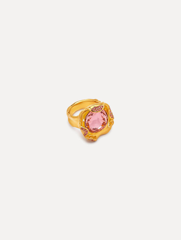 oscar de la renta Crystal Nest Ring