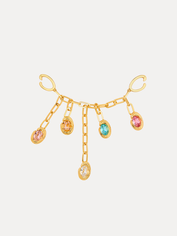 oscar de la renta Crystal O Bag Charm