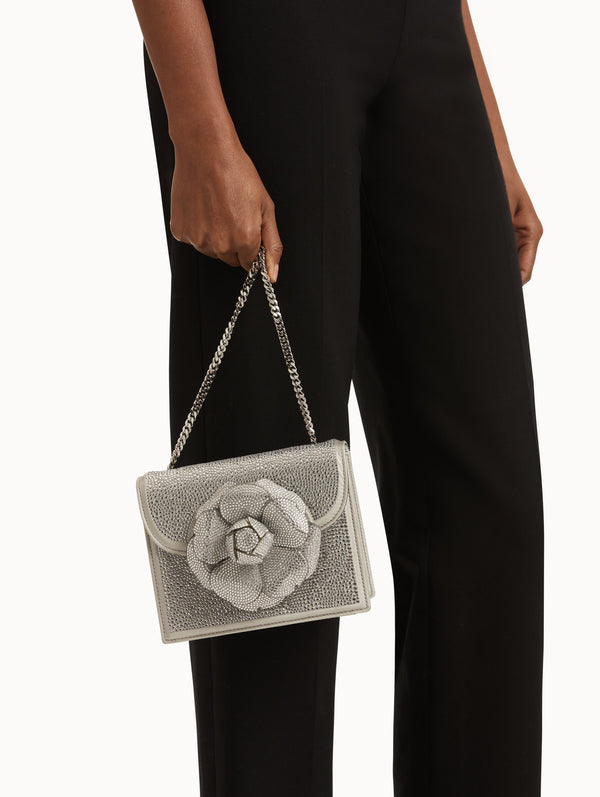 Oscar De La Renta Crystal Pavé Mini TRO Bag