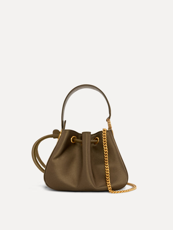 Oscar De La Renta Crystal Pavé Nano O Handle Bag