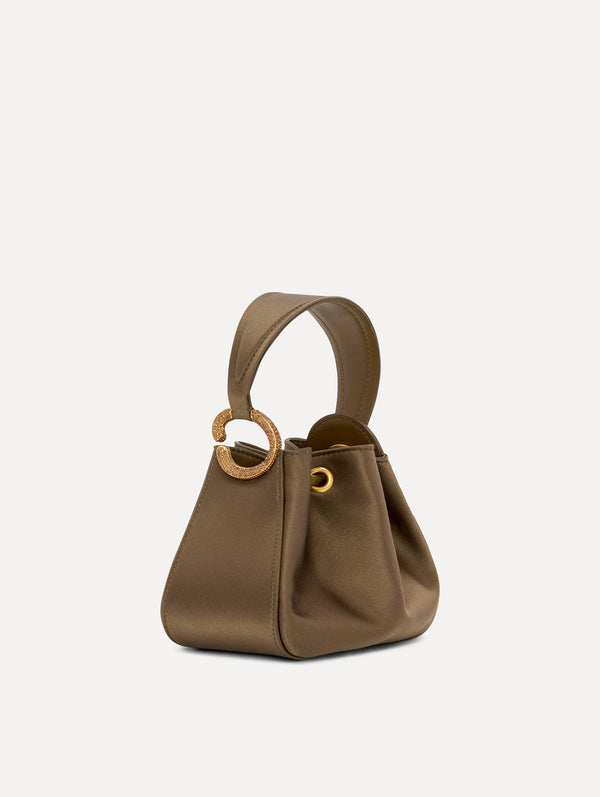 oscar de la renta Crystal Pavé Nano O Handle Bag