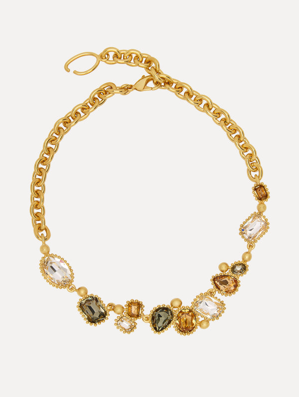 oscar de la renta Emerald-Cut Scramble Necklace