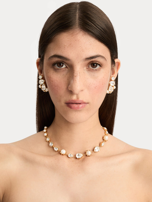 Oscar De La Renta Faceted Crystal Necklace