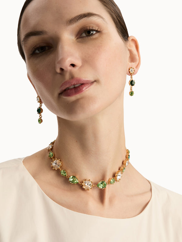 Oscar De La Renta Faceted Crystal Necklace