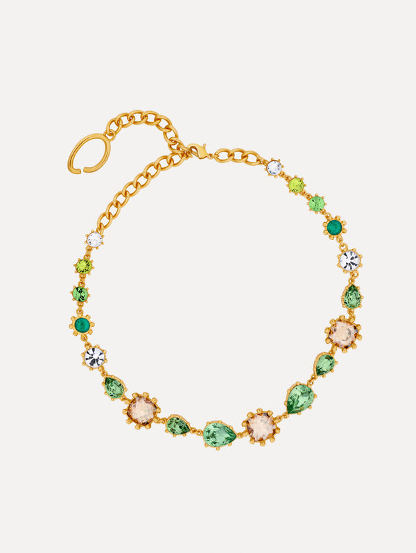 oscar de la renta Faceted Crystal Necklace