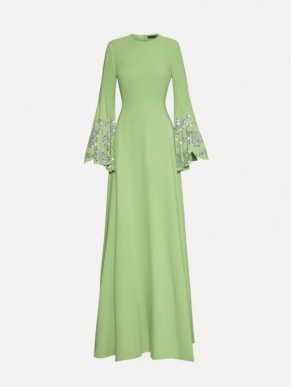 oscar de la renta Fern Embroidered Caftan