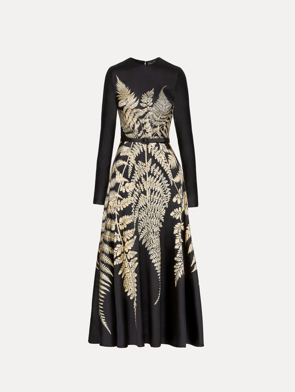 oscar de la renta Fern Printed Cocktail Dress