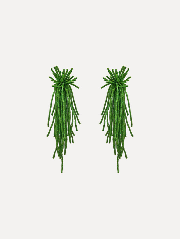 oscar de la renta Firework Tassel Earrings