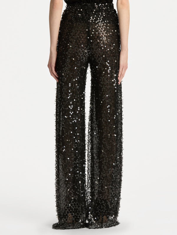 Oscar De La Renta Floating Sequin Pant