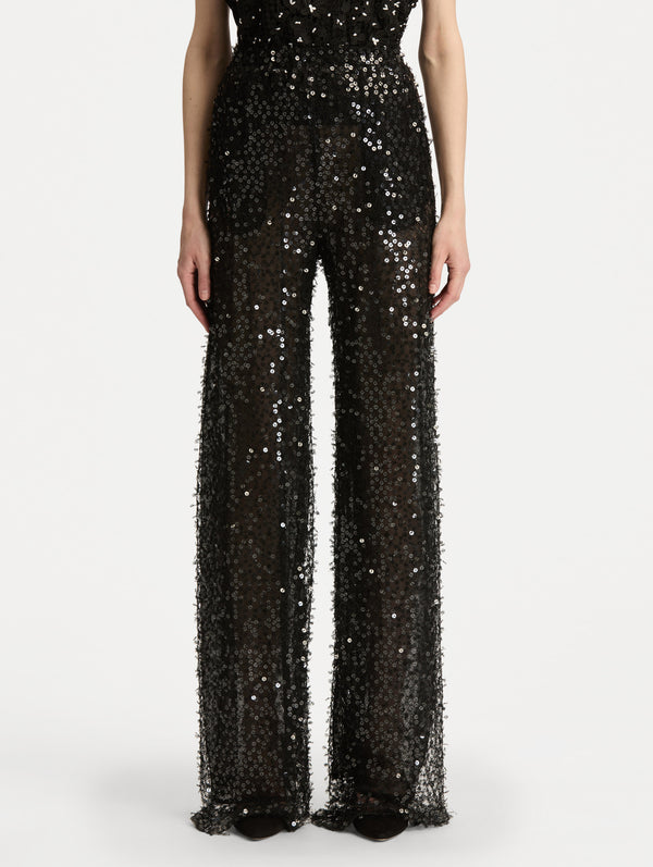 Oscar De La Renta Floating Sequin Pant