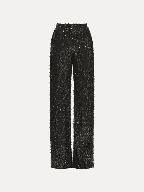 oscar de la renta Floating Sequin Pant