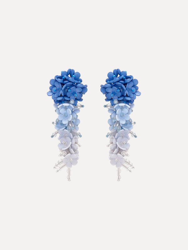 oscar de la renta Flower Bouquet Clip-On Earrings