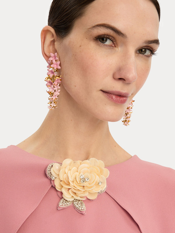 Oscar De La Renta Foxglove Earrings