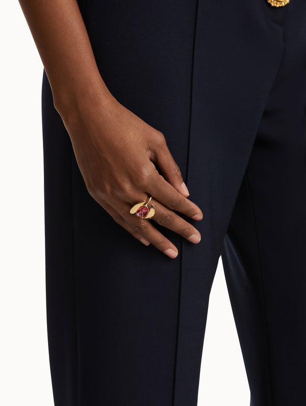 Oscar De La Renta Framed Oval Ring