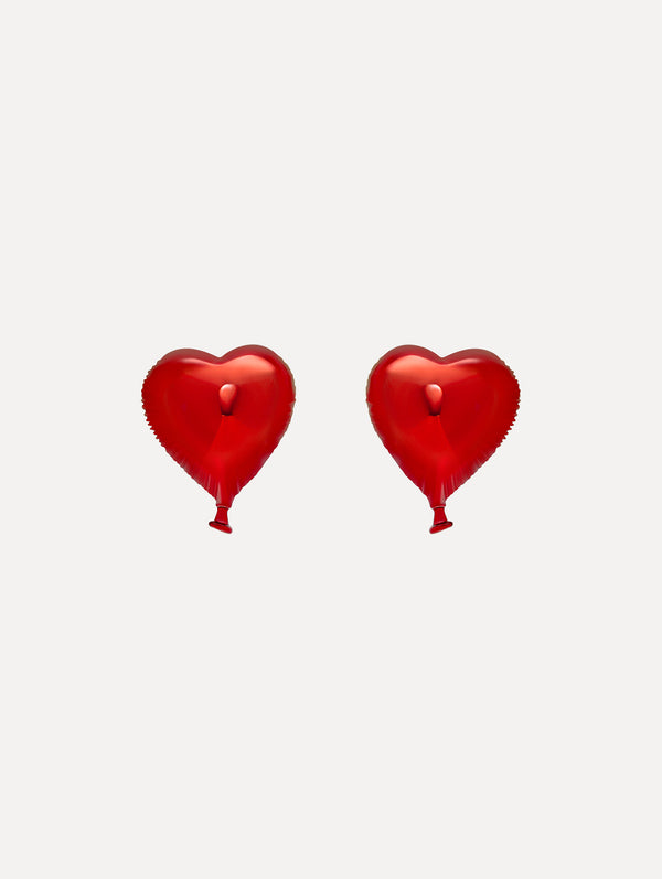 oscar de la renta Heart Balloon Earrings