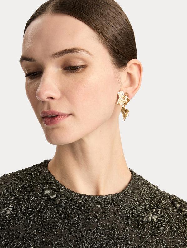 Oscar De La Renta Ivy Vine Drop Earrings
