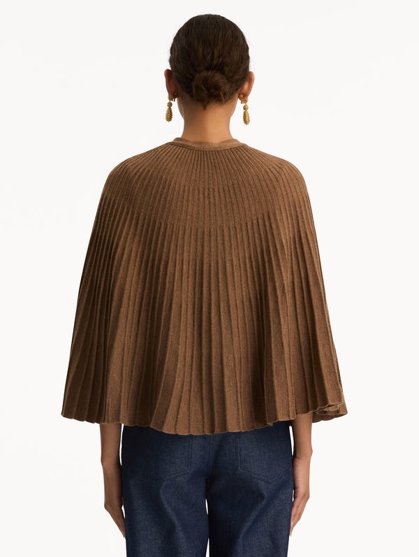 Oscar De La Renta Knit Capelet