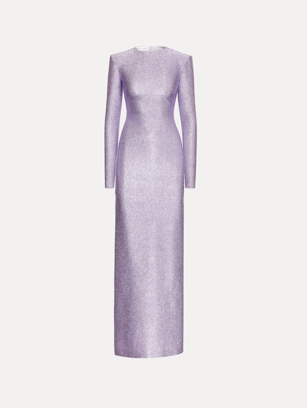 oscar de la renta Lamé Column Gown