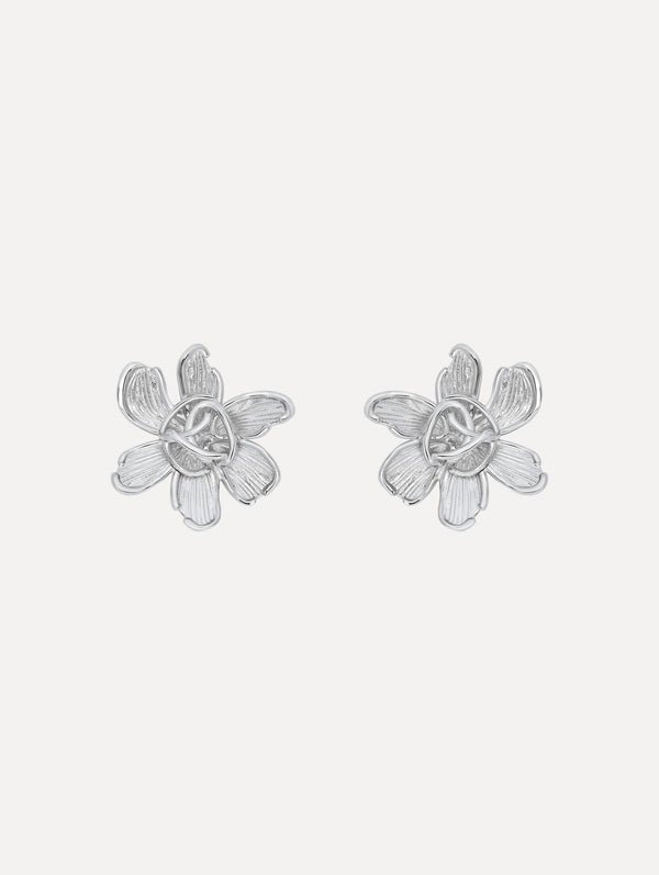 oscar de la renta Large O Flower Earrings