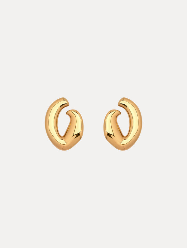 oscar de la renta Large O Stud Earrings