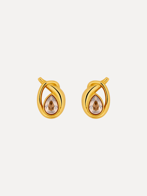 oscar de la renta Looped Teardrop Earrings