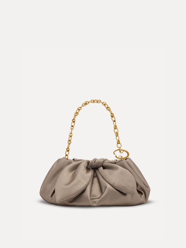 Oscar De La Renta Mini Satin Bow Clutch