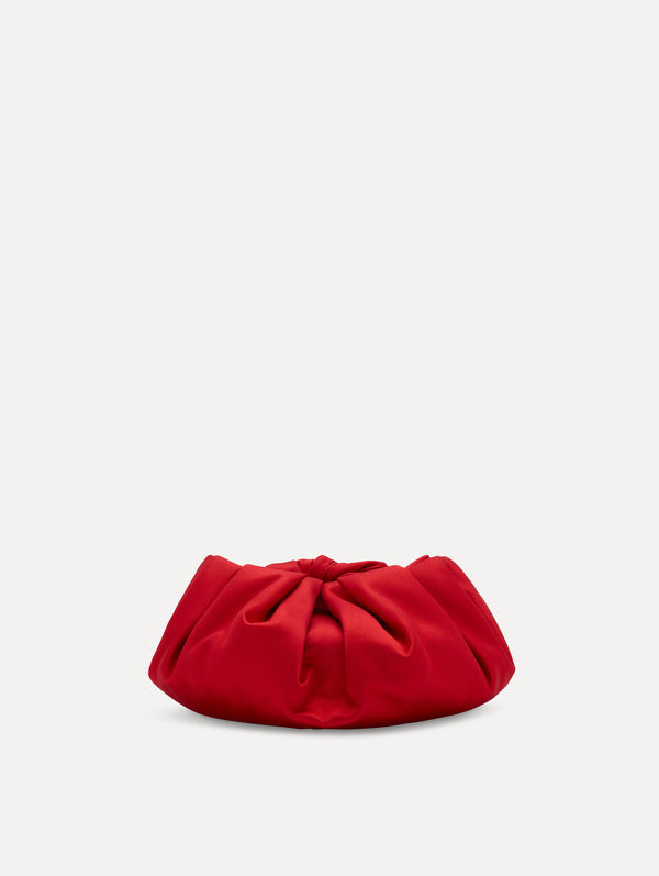 Oscar De La Renta Mini Satin Bow Clutch
