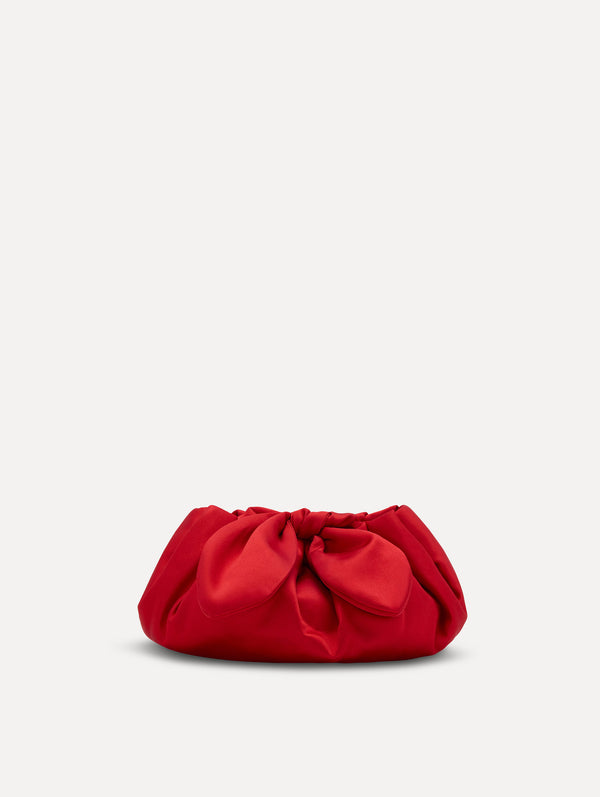 oscar de la renta Mini Satin Bow Clutch