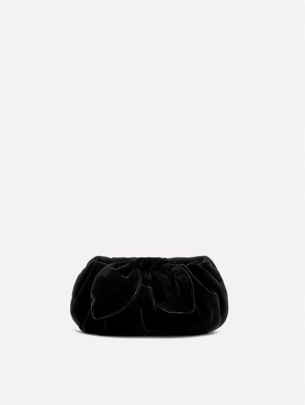 oscar de la renta Mini Velvet Bow Clutch