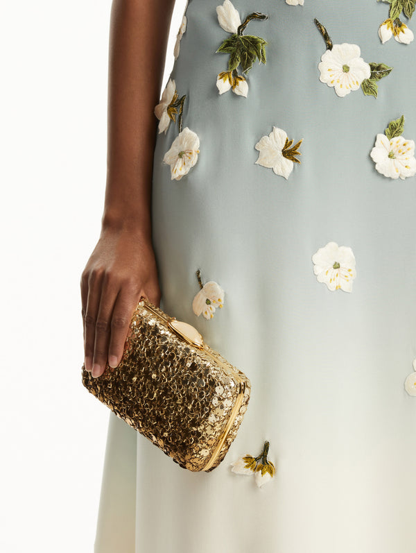 Oscar De La Renta Mosaic Sequin O Minaudière