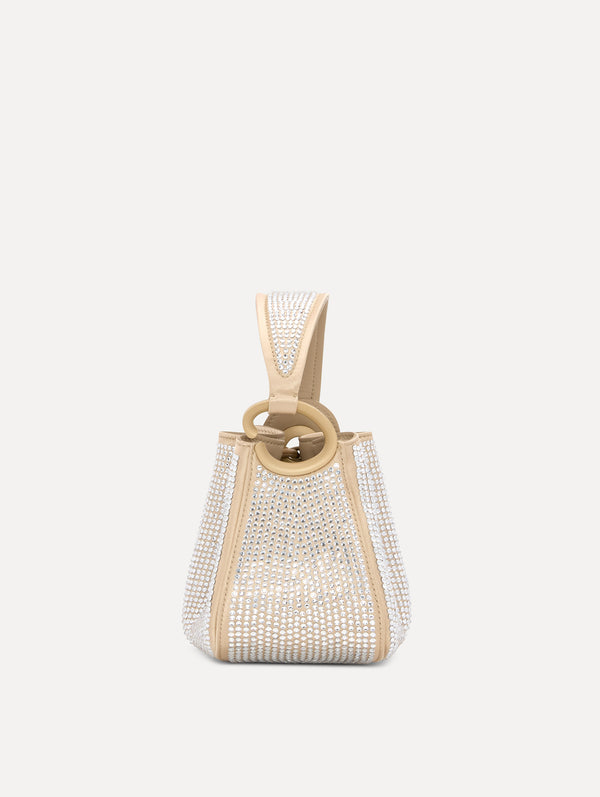 Oscar De La Renta Nano Crystal Pavé O Handle Bag